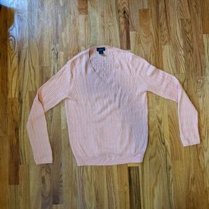 Brooks Brothers Women's Peach Sweater. Size L.